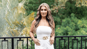 Woman entrepreneur breaking the hustle pattern, not working from her laptop