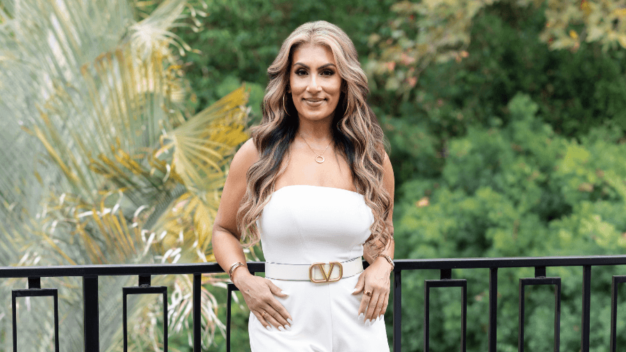 Woman entrepreneur breaking the hustle pattern, not working from her laptop
